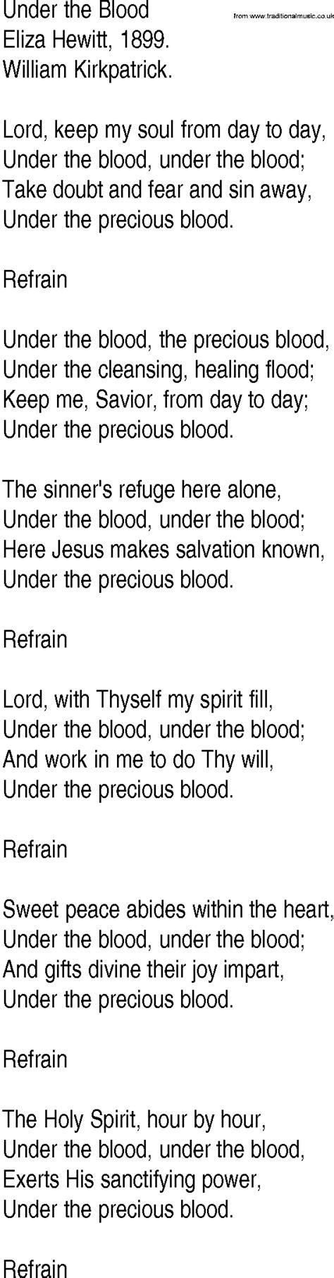 under the blood lyrics